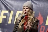 In Picture: Andy Roddick's wife Brooklyn Decker during the "Fire Drill Friday" Climate Change Protest (Source: Getty)